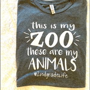This is my zoo teacher tee Bella Canvas M